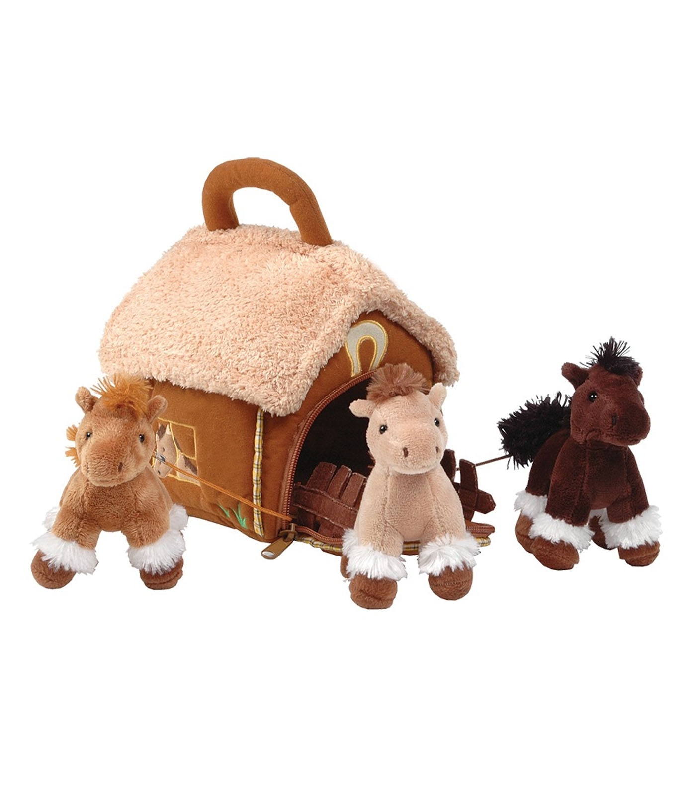мягкая игрушка-сумка с лошадками